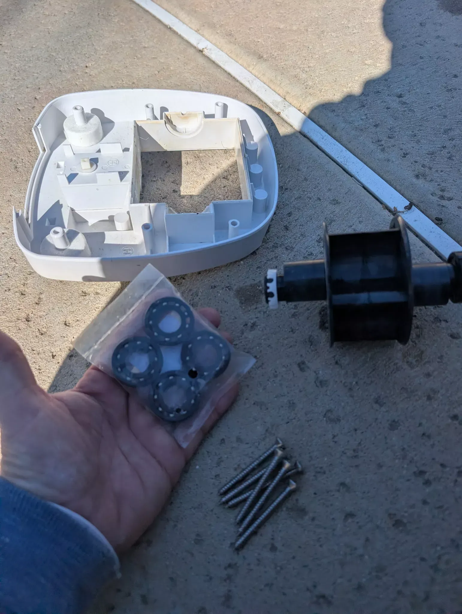Pool timer and automation controller disassembled for repair by Hurst Pool Service in Bakersfield