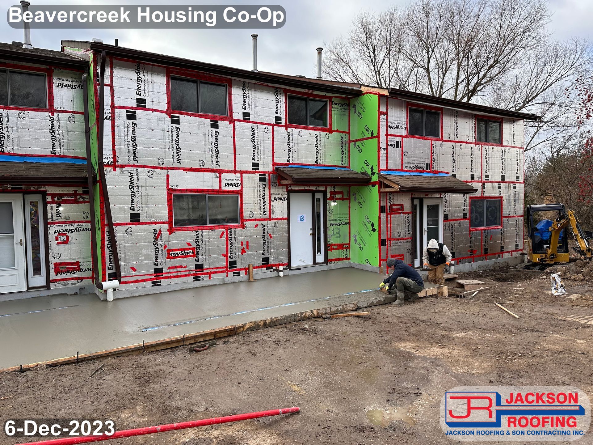 A picture of a building that is being built.