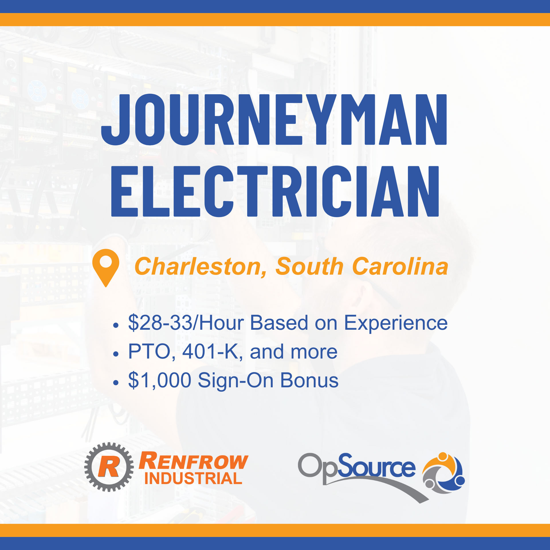 electrical jobs in Charleston, South Carolina