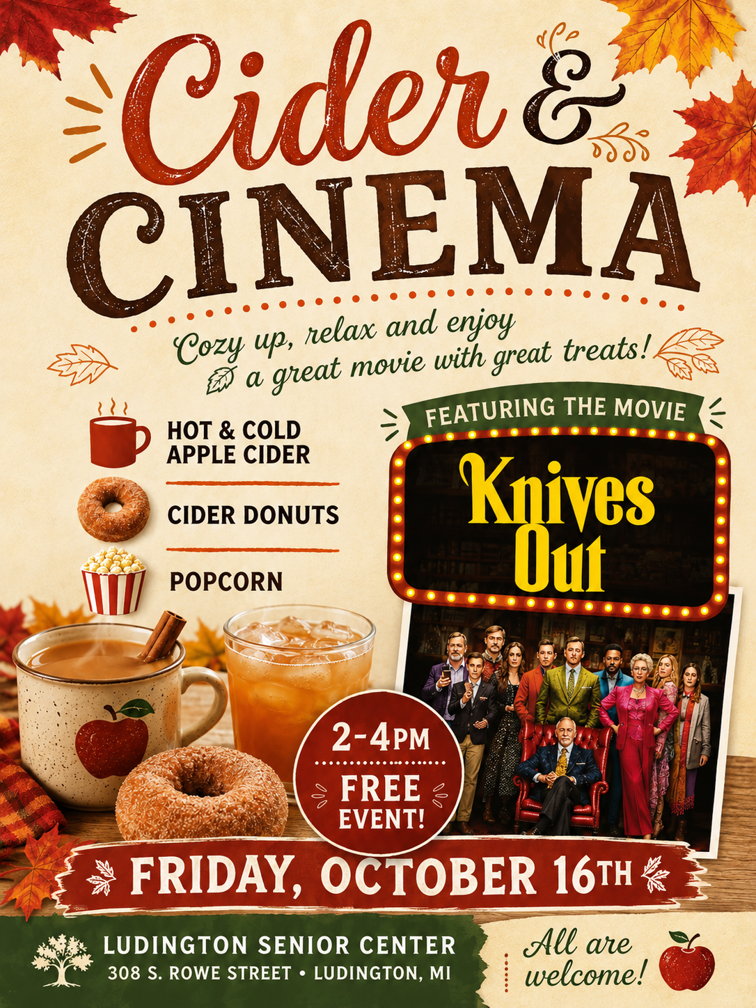 Flyer for Cider and Cinema