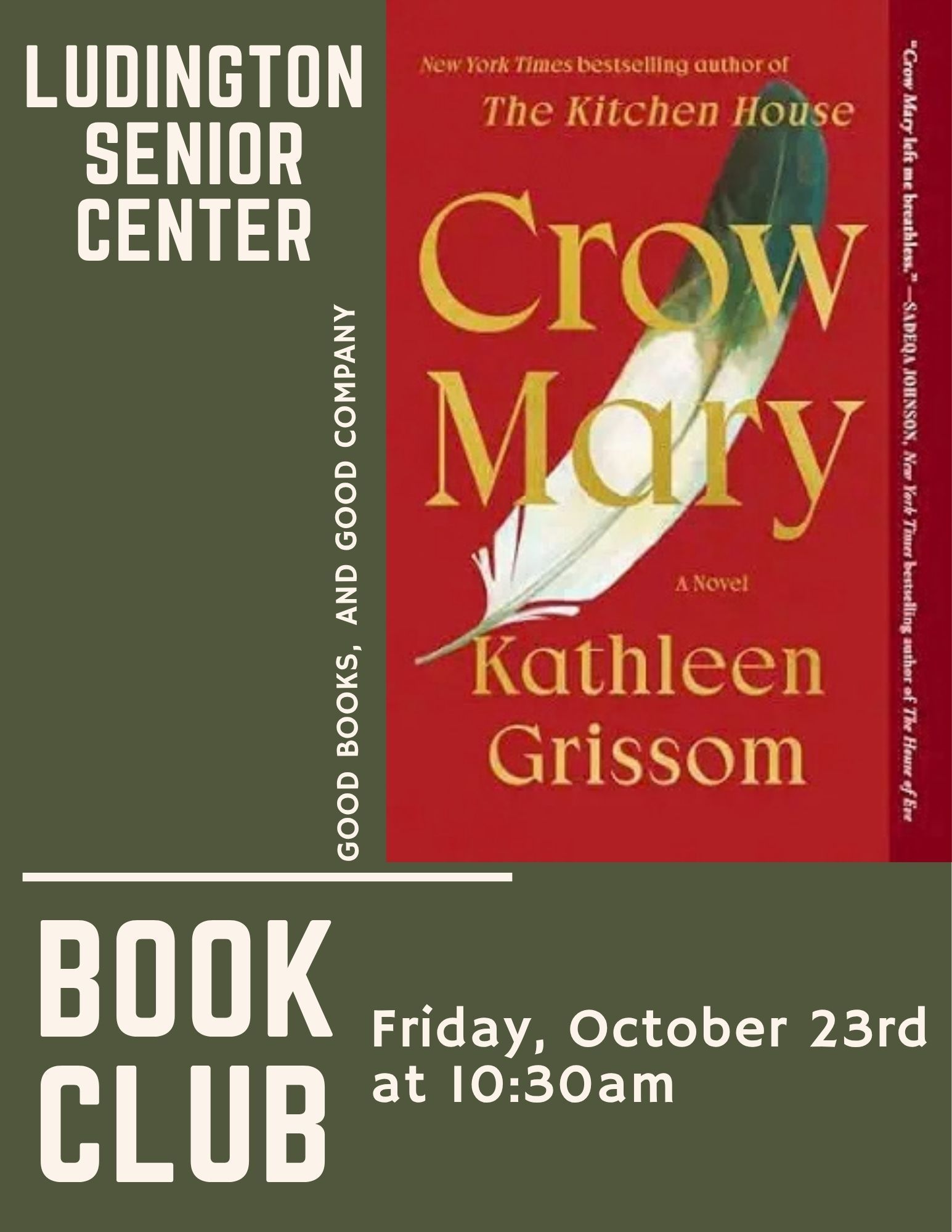 Flyer for Book Club