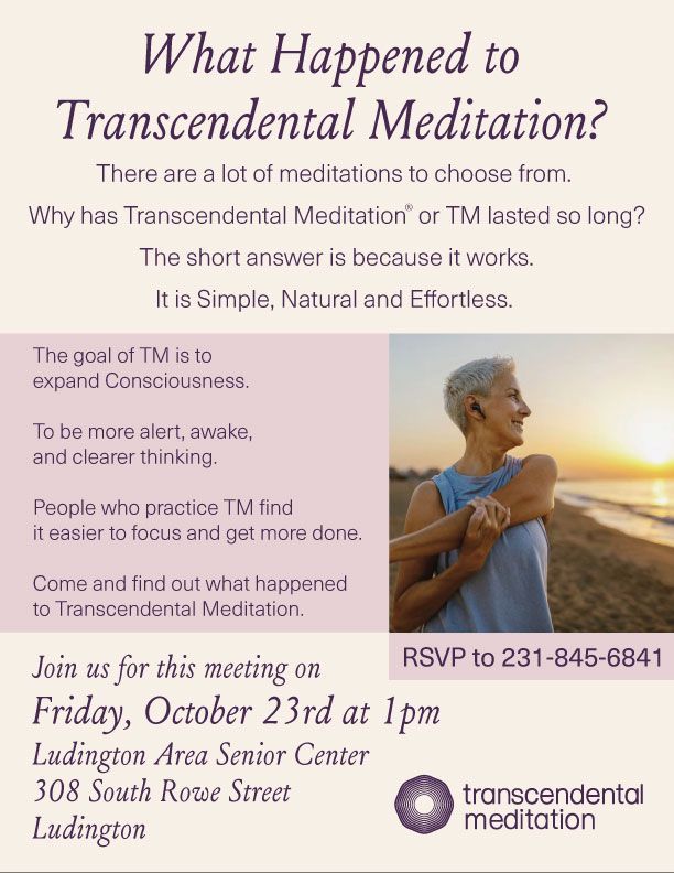 Flyer for Transcendental Meditation