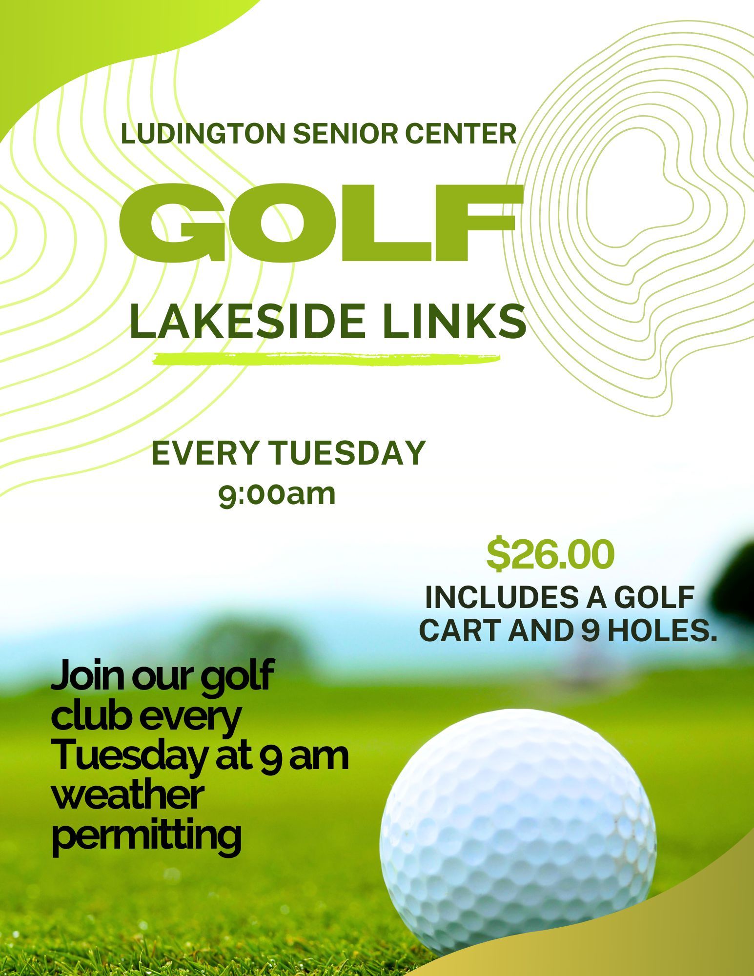 Lakeside Links Golf Flier