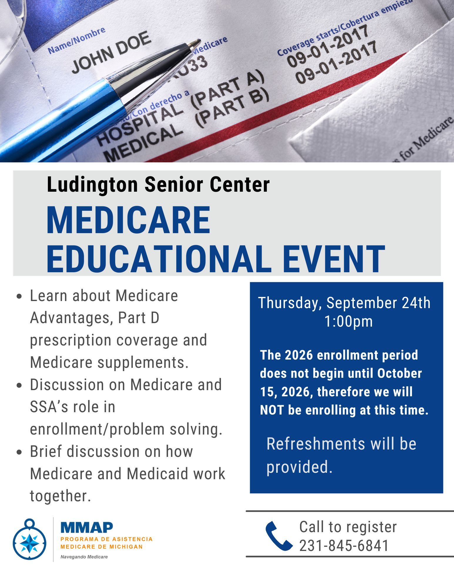 Flyer for Medicare Educational Event