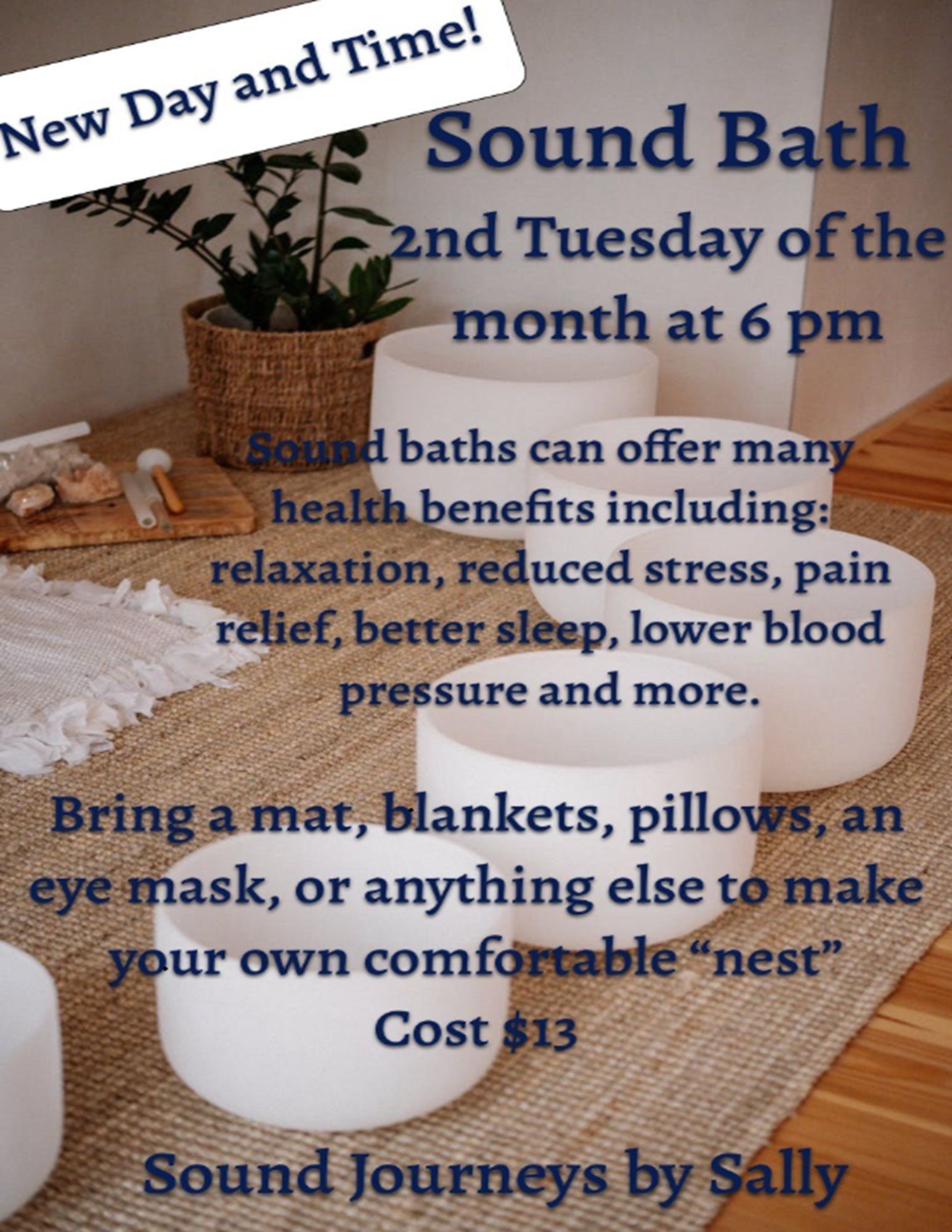 Flyer for Sound Bath