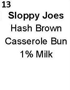 daily menu