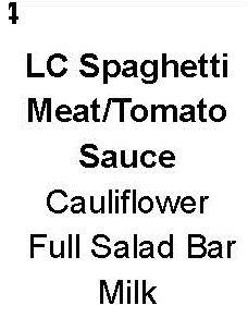 daily menu