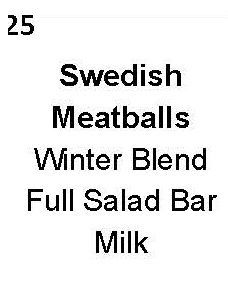 daily menu