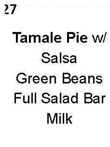 daily menu