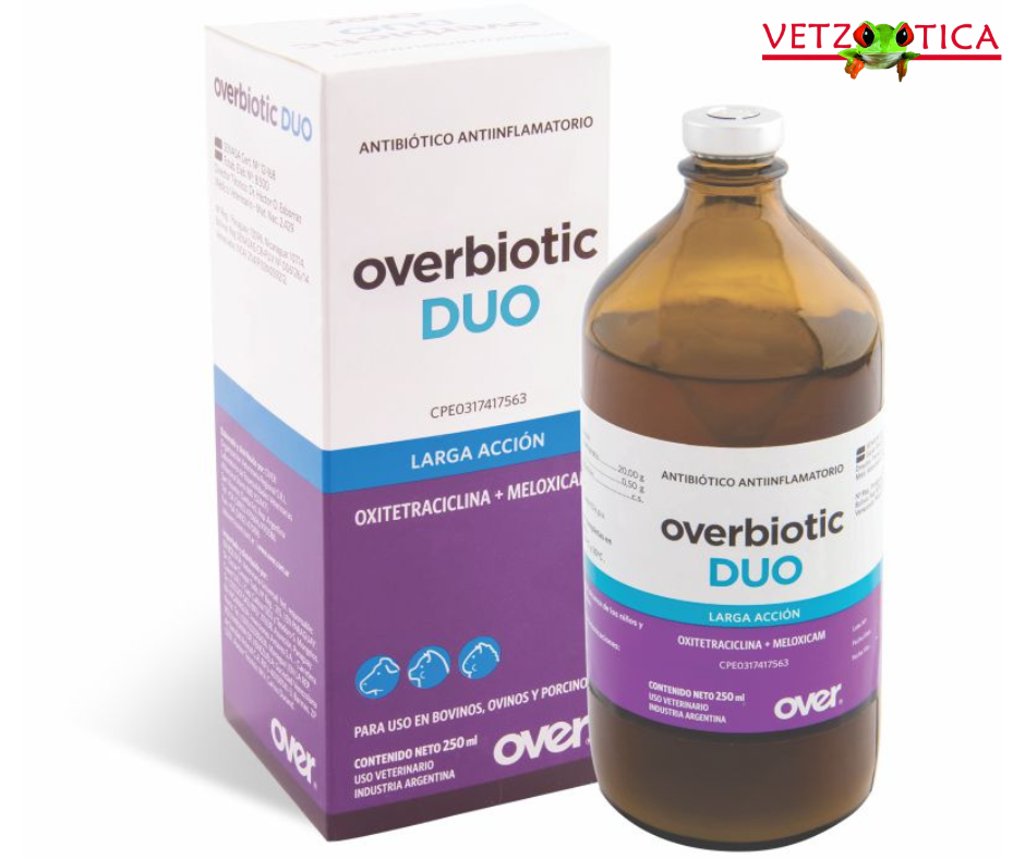 OverBiotic DÚO (antibiótico y antiinflamatorio) 250 ml