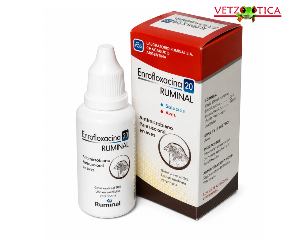 ENROFLOXACINA 10% GOTAS