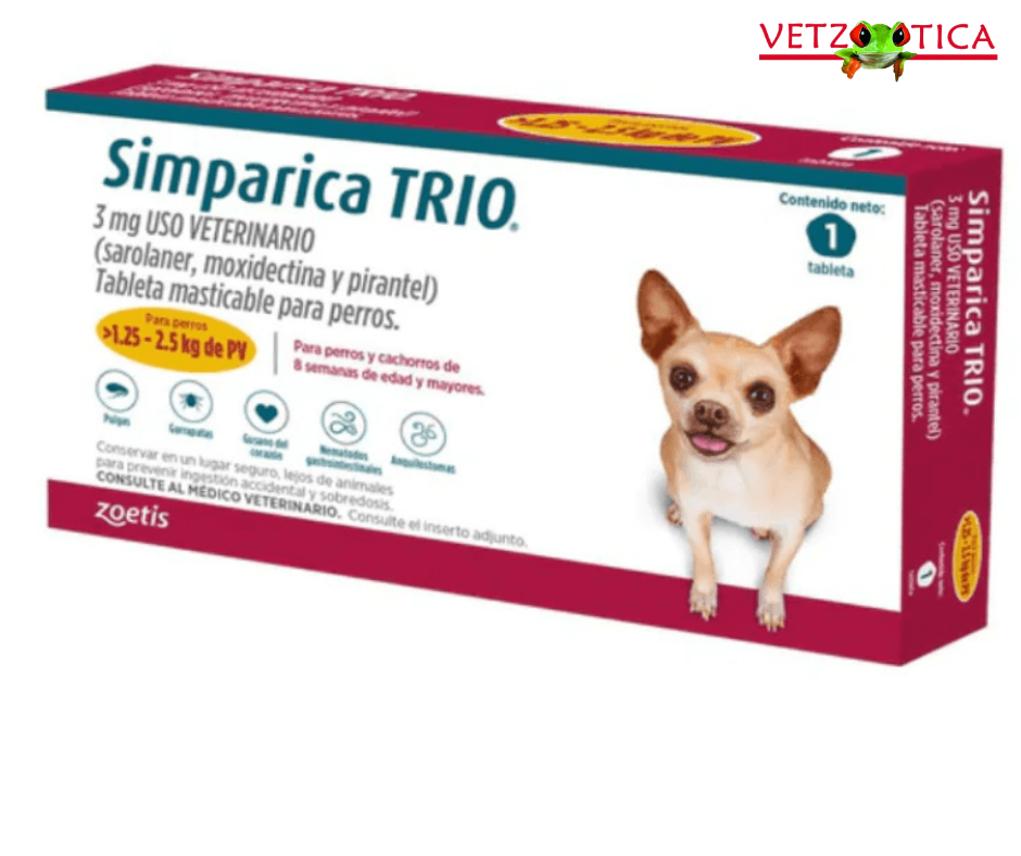 Simparica TRIO® – Antiparasitario Interno y Externo para Perros