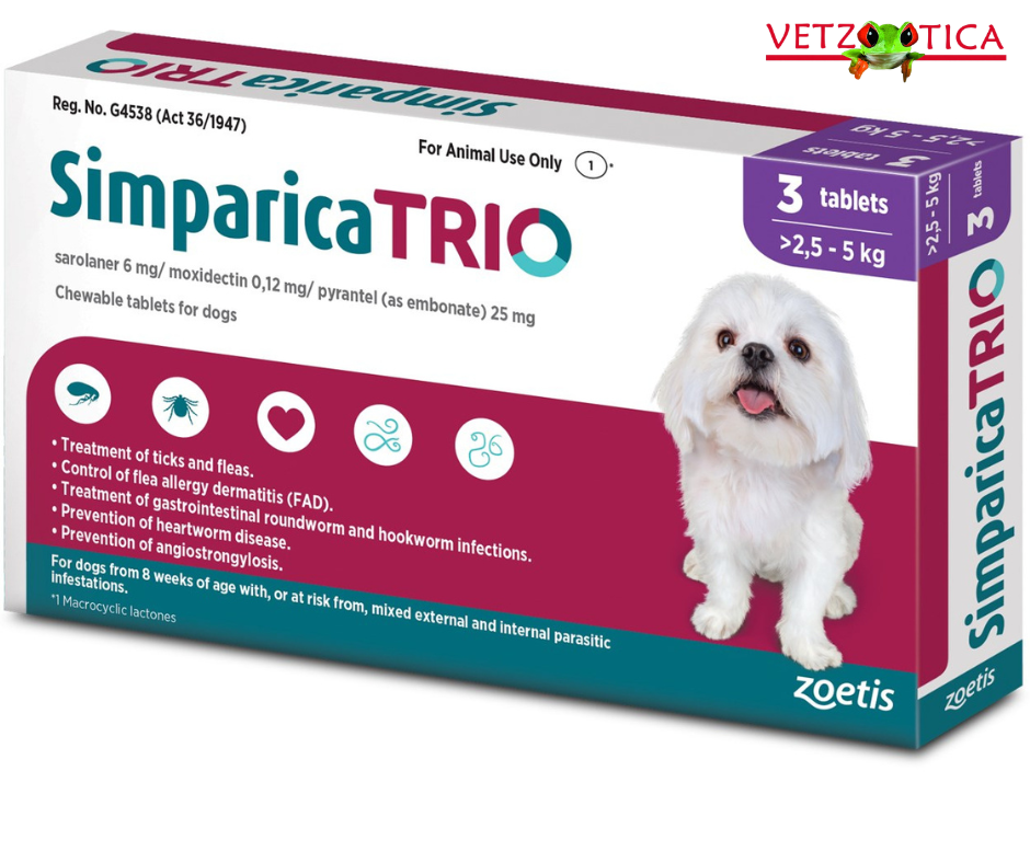 Simparica TRIO® – Antiparasitario Interno y Externo para Perros