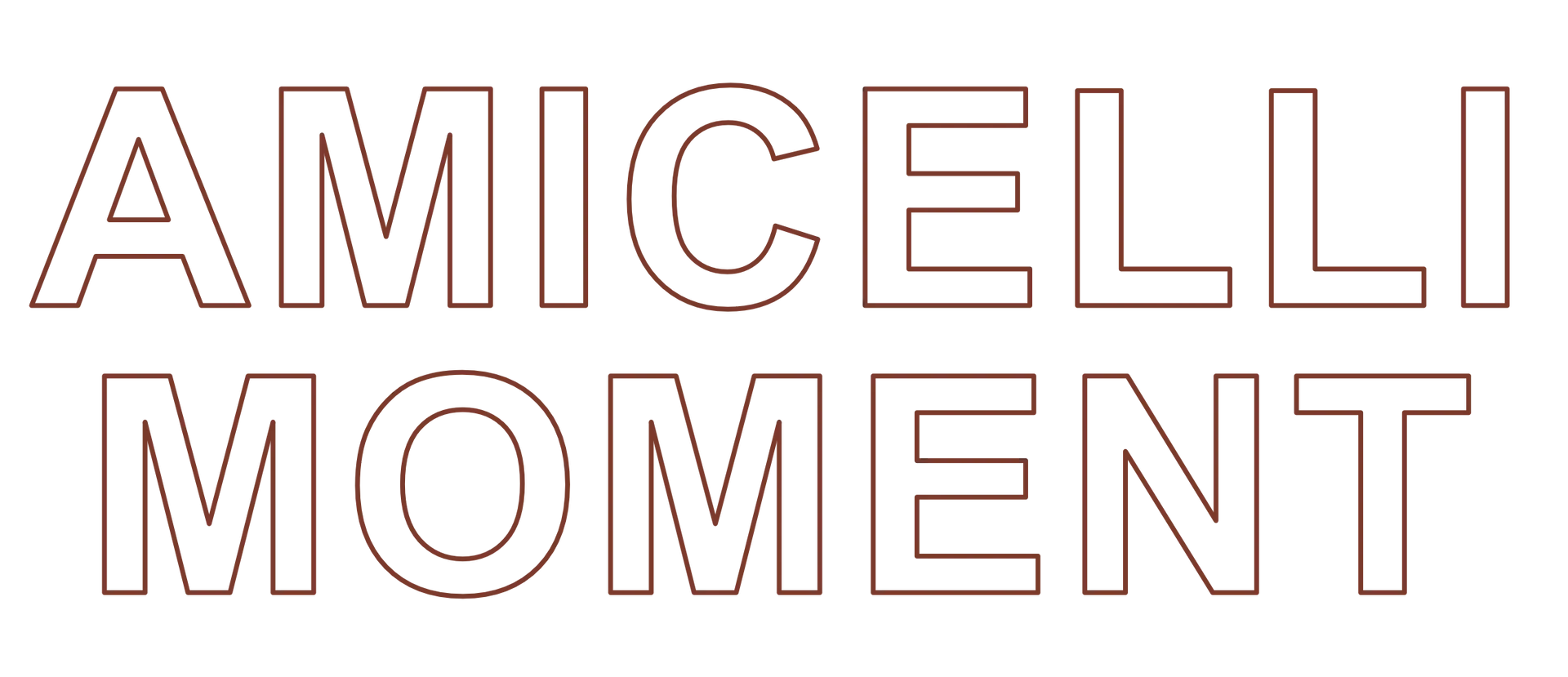 A white background with the words amicielli moment written on it
