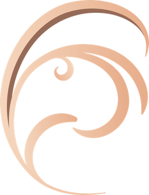 A drawing of a swirl on a white background