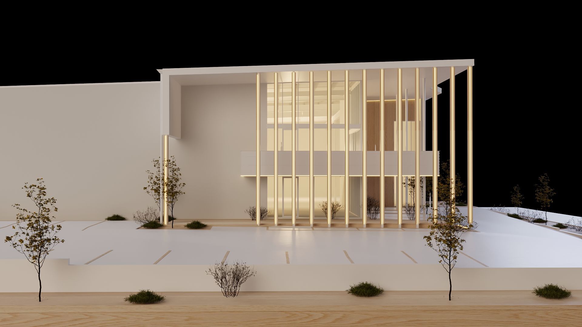 modern factory building exterior.