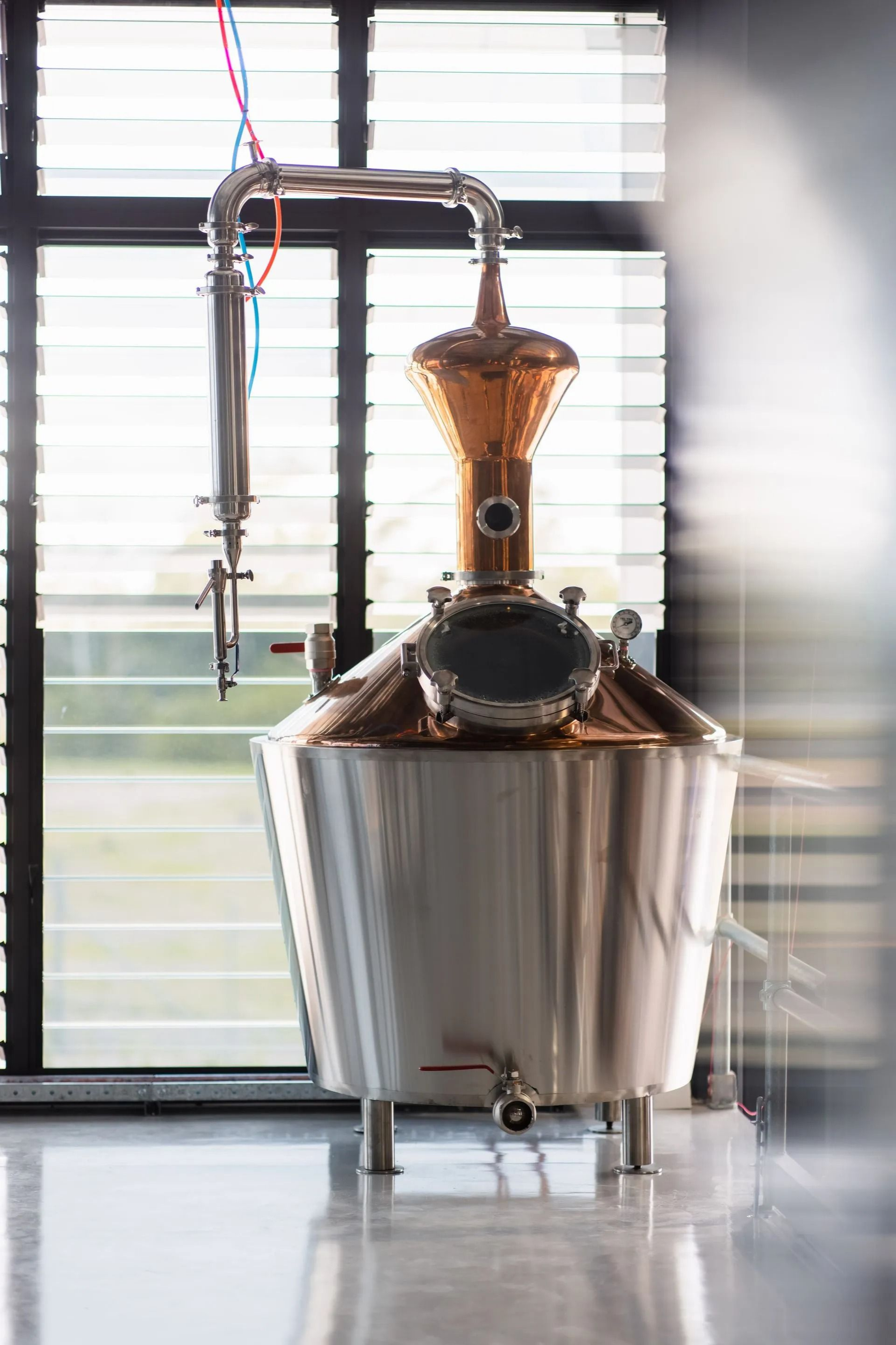 copper distillery equipment design.