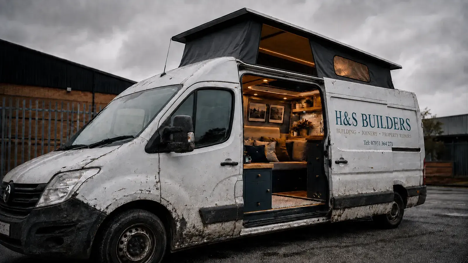 Occupied van on private land requiring van dweller removal