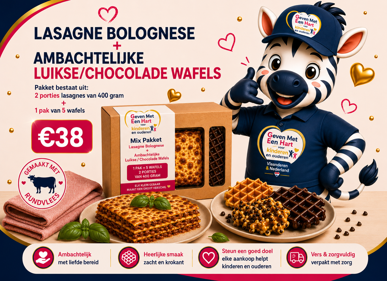 Wafels en lasagne, 