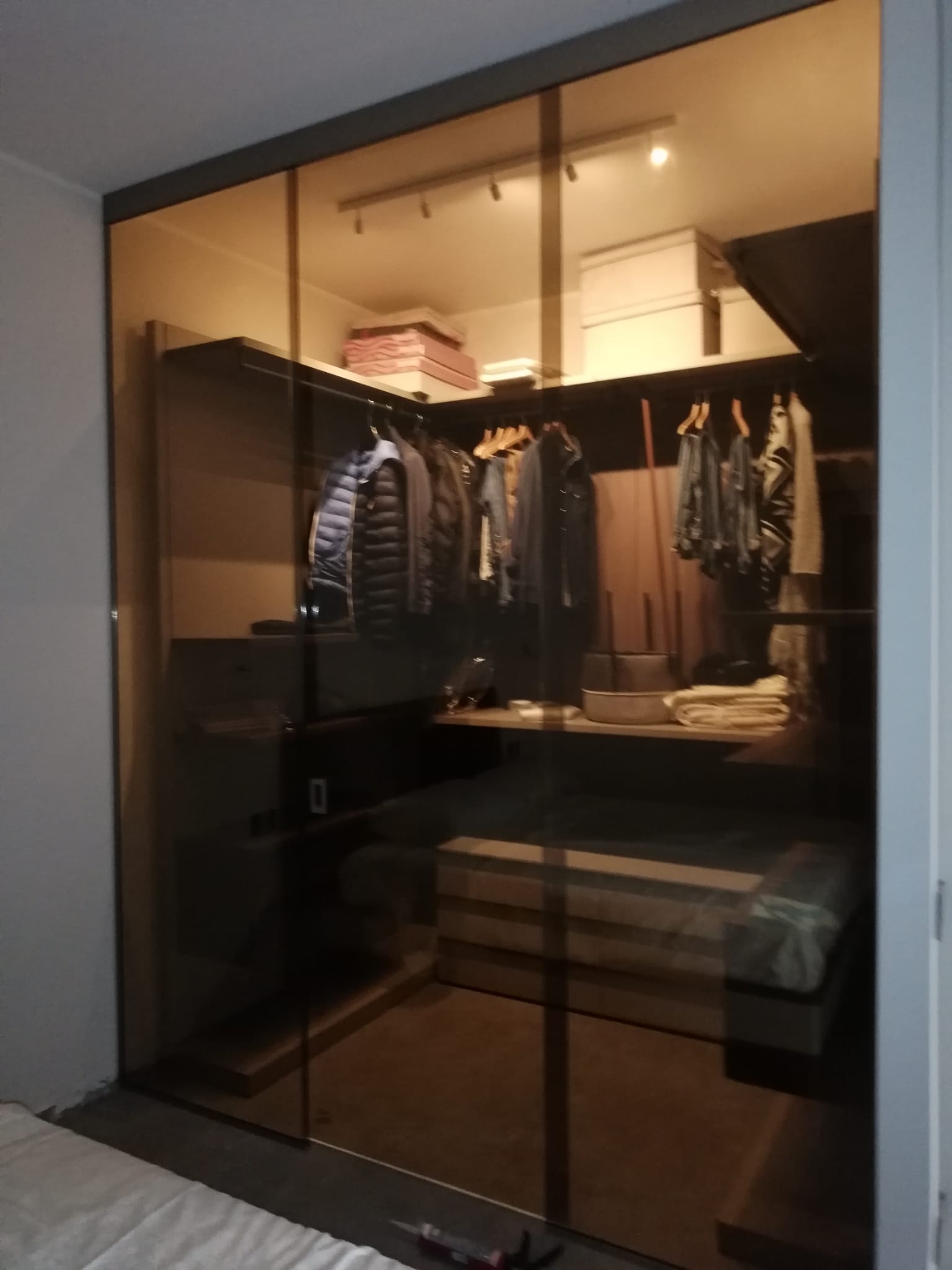 Cabine armadio in vetro
