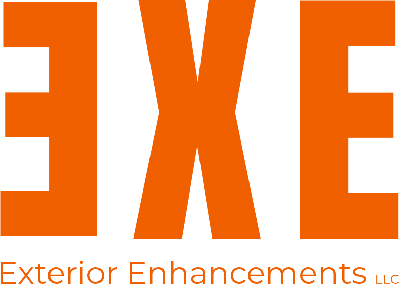 an orange logo for exterior enhancements llc