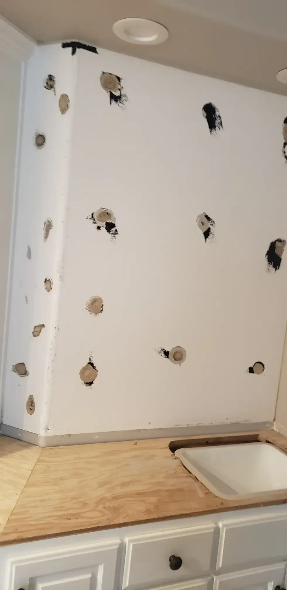 Before Drywall Bathroom Repair