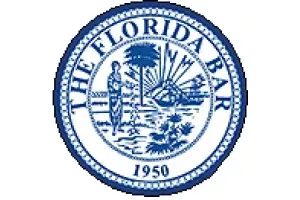 The Florida Bar seal with text, 