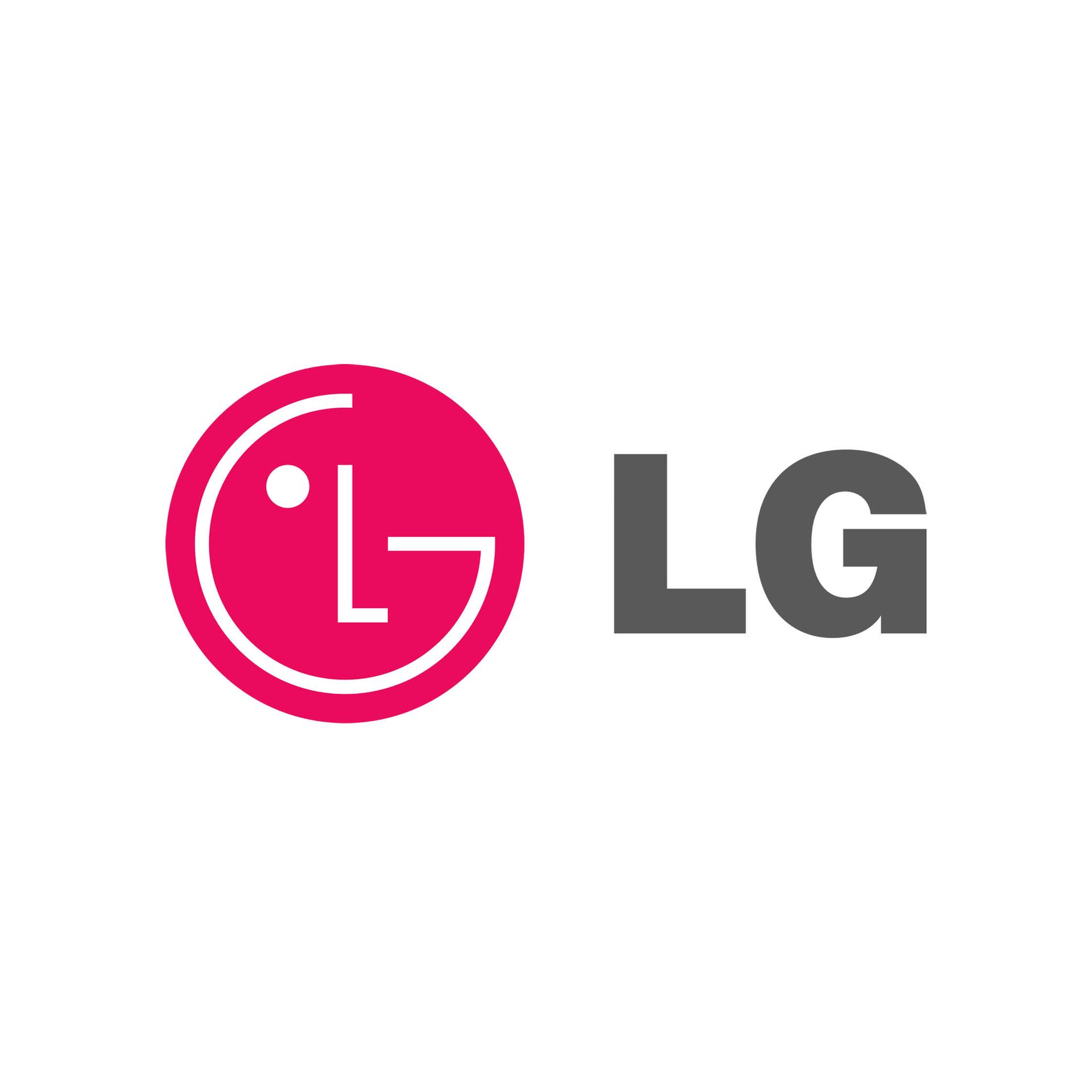 The lg logo is on a white background.