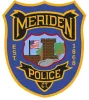 Meriden Police badge in gold, blue, and red with city seal center | Expert Auto Service & Licensing