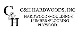 Logo for C&H Hardwoods, Inc. Text reads