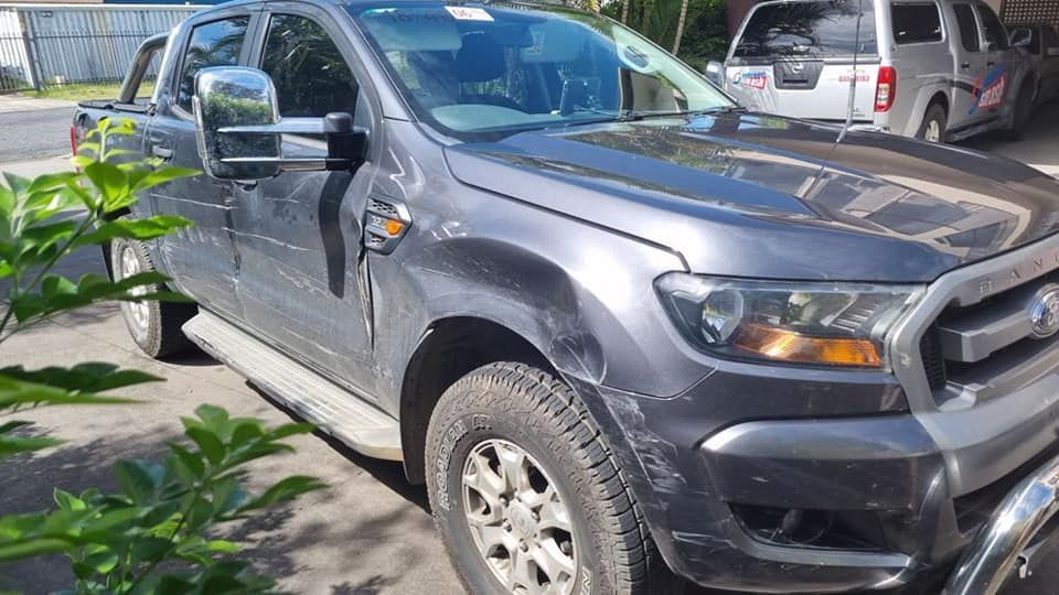 Gray Ford Ranger pickup truck parked outdoors. — Mid Coast Smash Repairs In Tuncurry, NSW