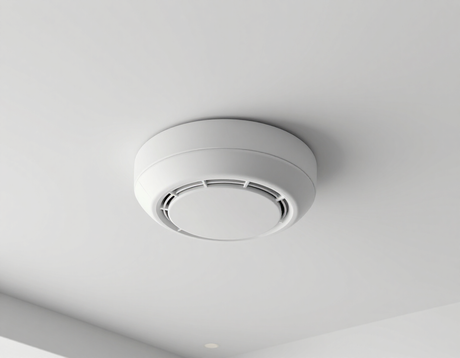 Sensore antincendio su soffitto moderno
