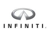Infiniti logo with silver symbol and black text on a white background.