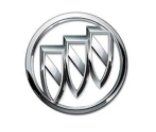 Buick logo with three slanted shields inside a silver oval.