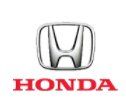 Honda logo: Silver, stylized