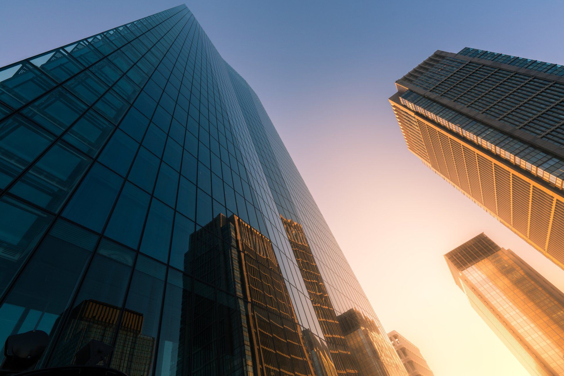 Glass building