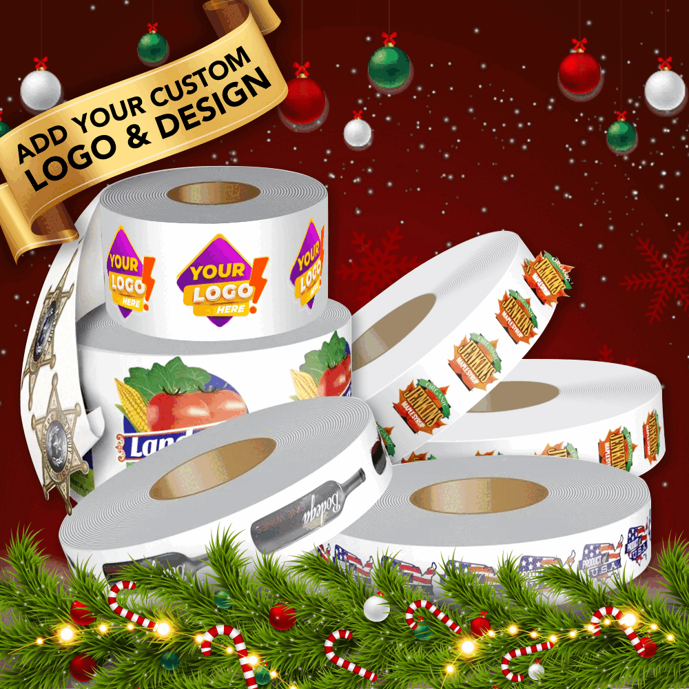 Image of a Custom Printed Roll Labels