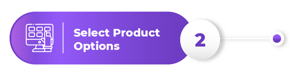 Image of a select product options with icon Image of a select product options with icon