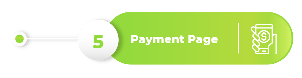 Image of a payment page with icon Image of a payment page with icon