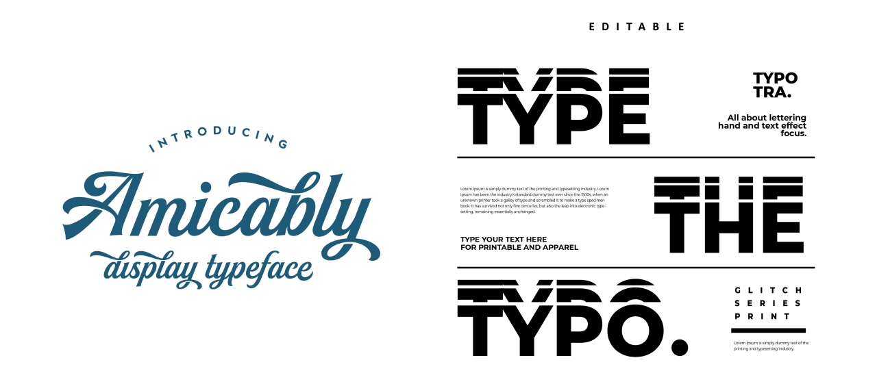 Picture of different font of custom Lettering