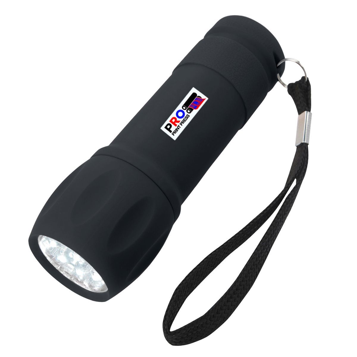 Custom Rubberized Torch Light With Strap Custom Rubberized Torch Light With Strap