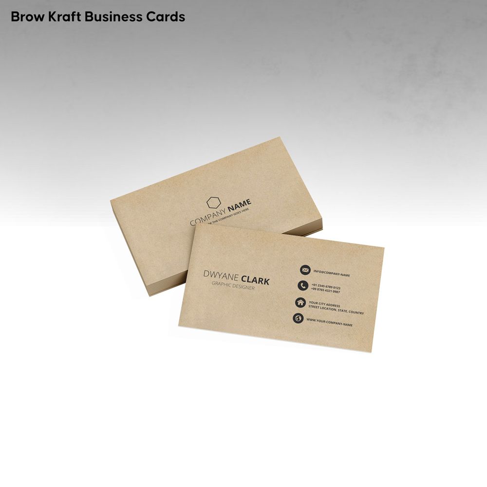image of Brown Kraft Business Cards