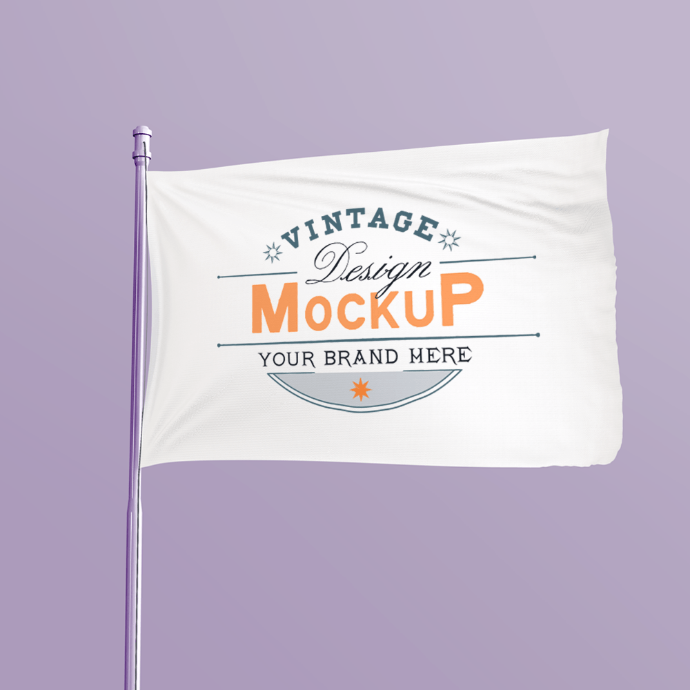 image of a custom pole flag image of a custom pole flag