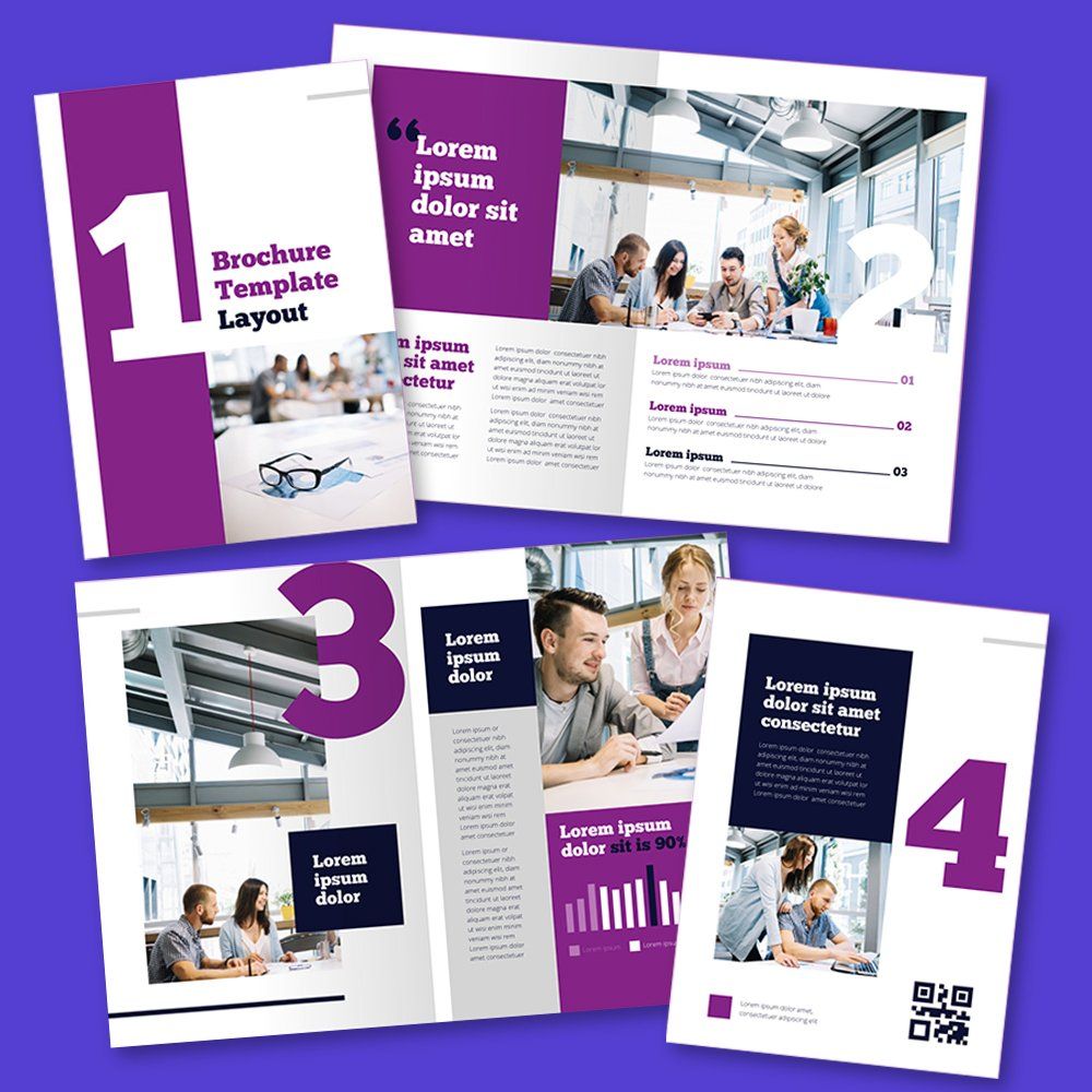 Mock up design for Bi-Fold custom printed brochures Mock up design for Bi-Fold custom printed brochures