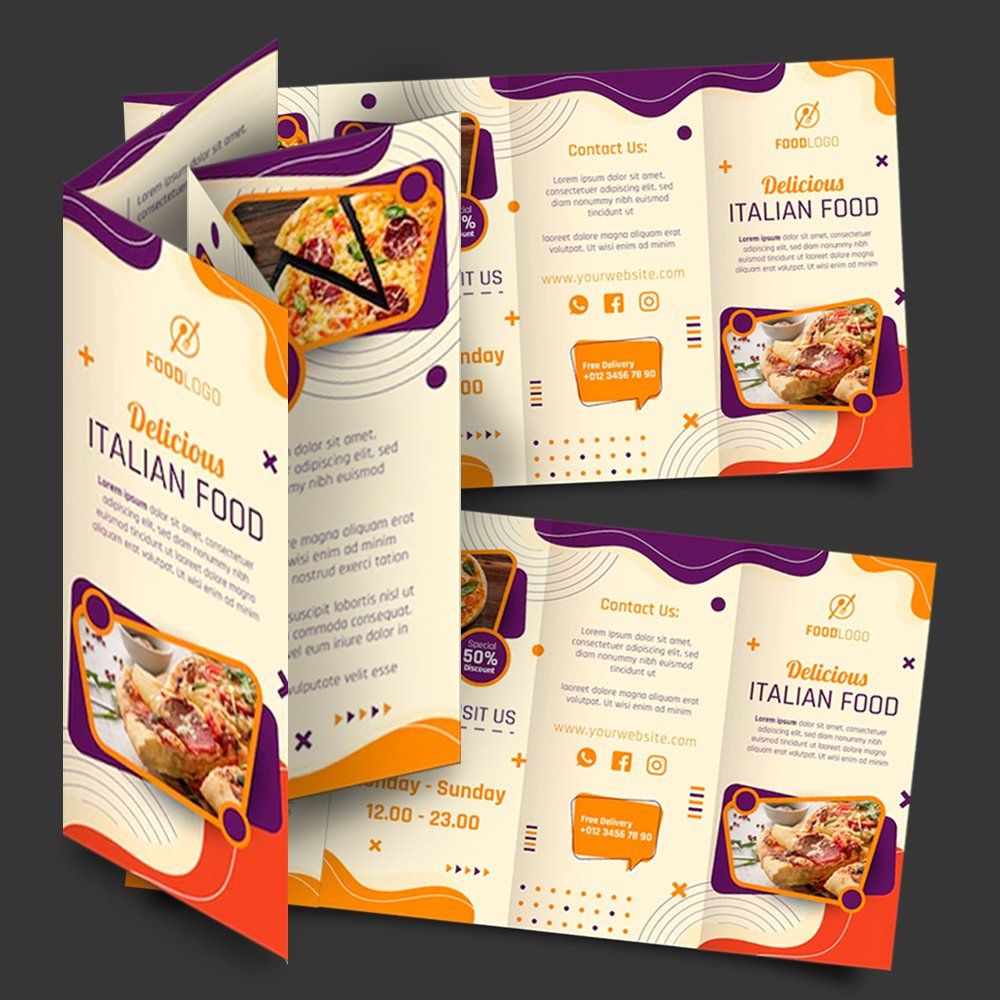 Mock up design for Double Parallel custom printed brochures Mock up design for Double Parallel custom printed brochures