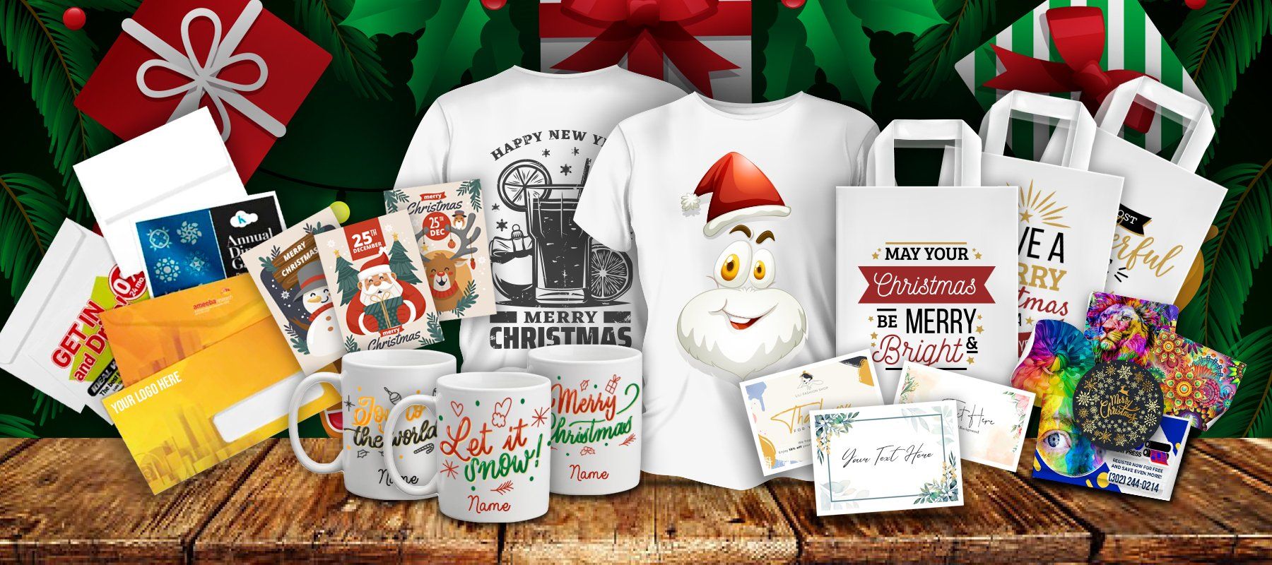Image of a Custom Printed Gift Ideas for Christmas 2022 Image of a Custom Printed Gift Ideas for Christmas 2022