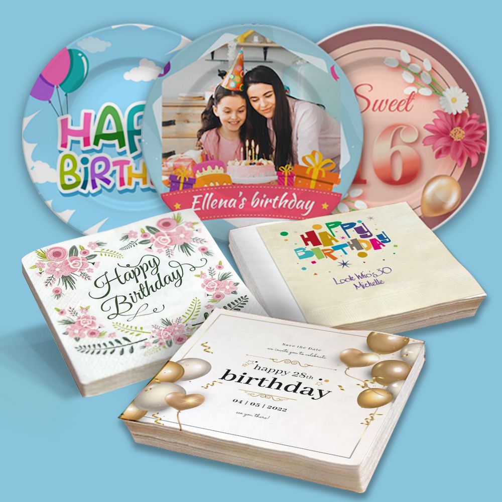 custom printed plates and napkins custom printed plates and napkins