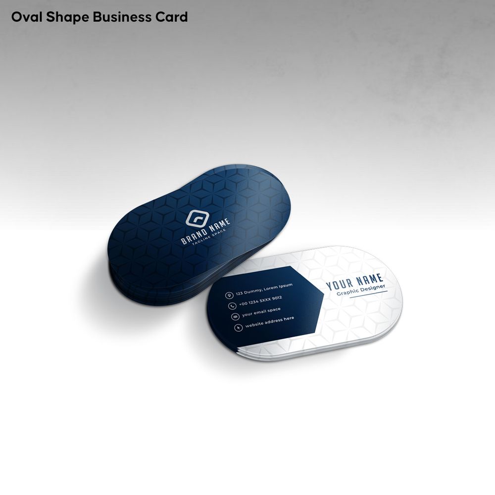 image of Oval-Shaped Business Cards