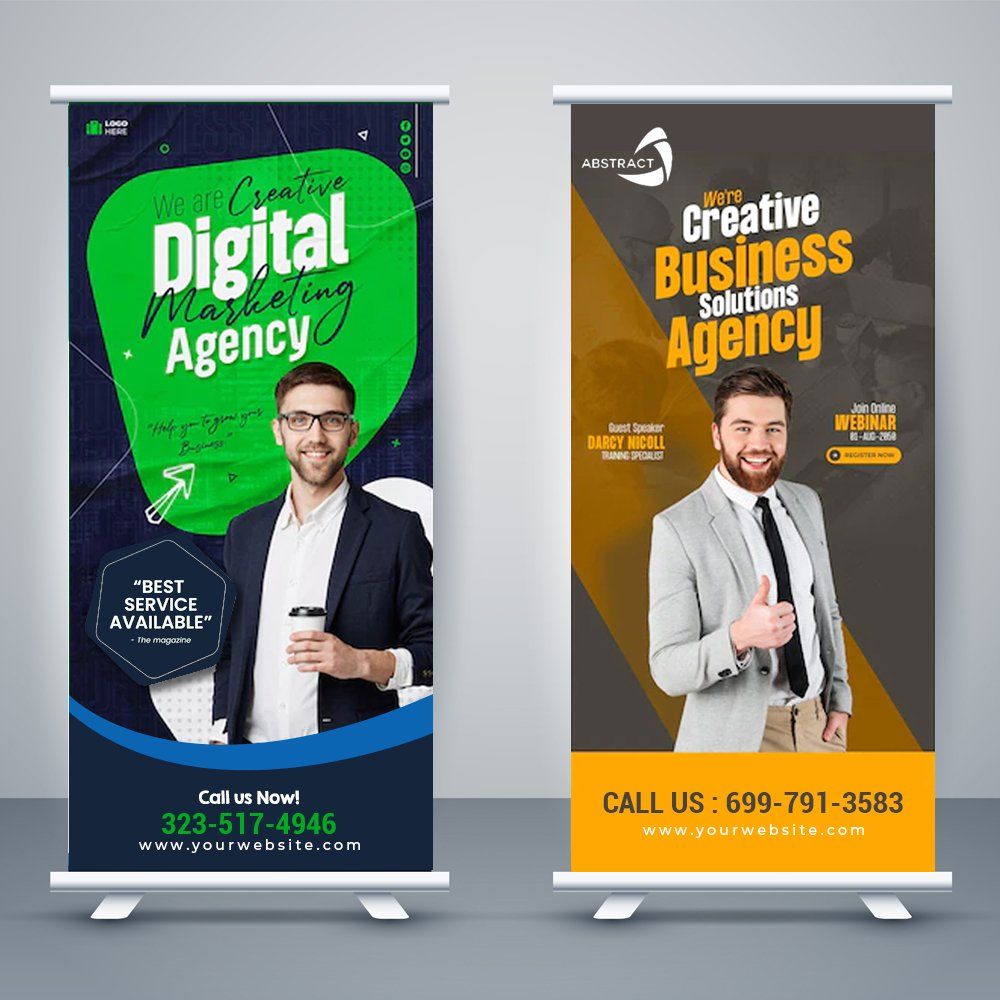 Corporate Custom Retractable Banner Design Template Corporate Custom Retractable Banner Design Template