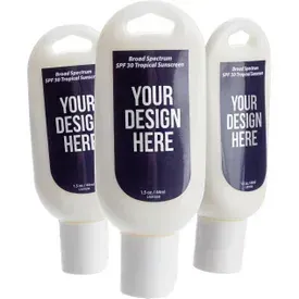 Image of custom printed sunscreen